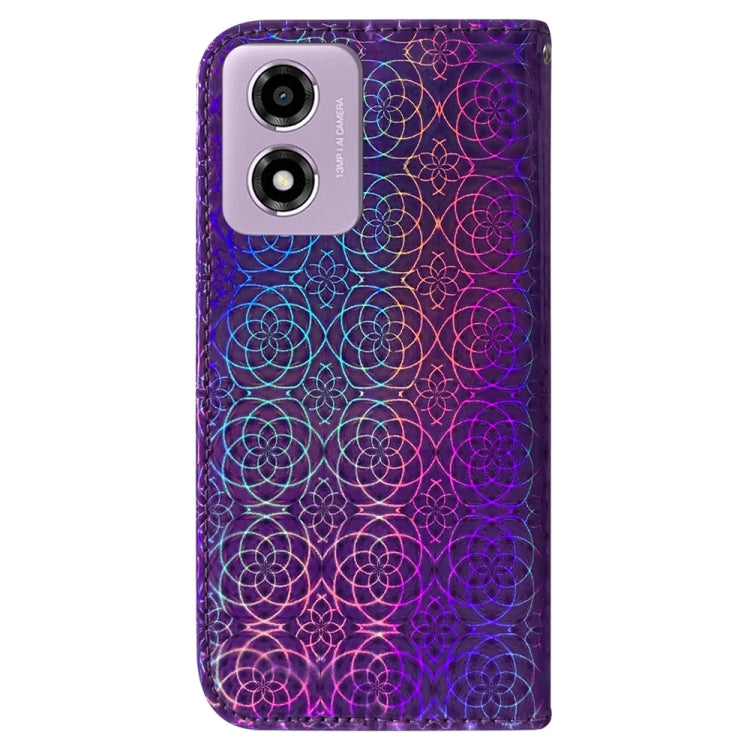 For Motorola Moto G04s / Moto E14 Colorful Magnetic Buckle Leather Phone Case