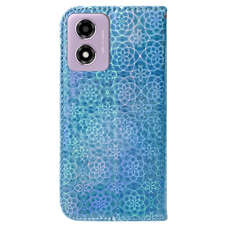 For Motorola Moto G04s / Moto E14 Colorful Magnetic Buckle Leather Phone Case