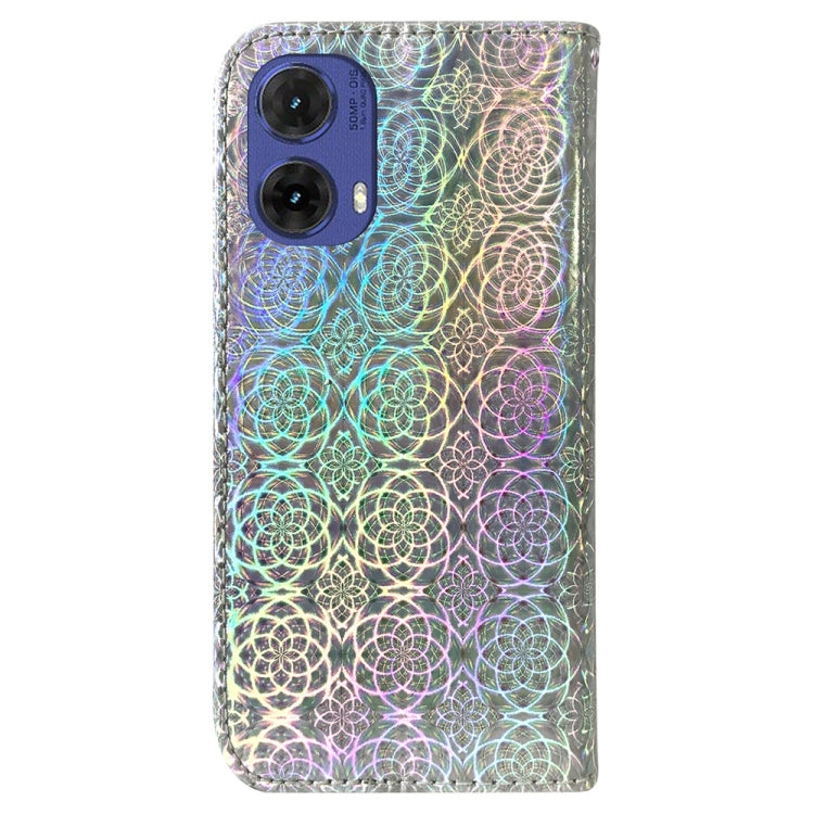 For Motorola Moto G85 Colorful Magnetic Buckle Leather Phone Case