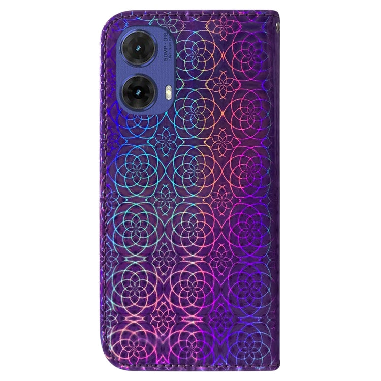 For Motorola Moto G85 Colorful Magnetic Buckle Leather Phone Case