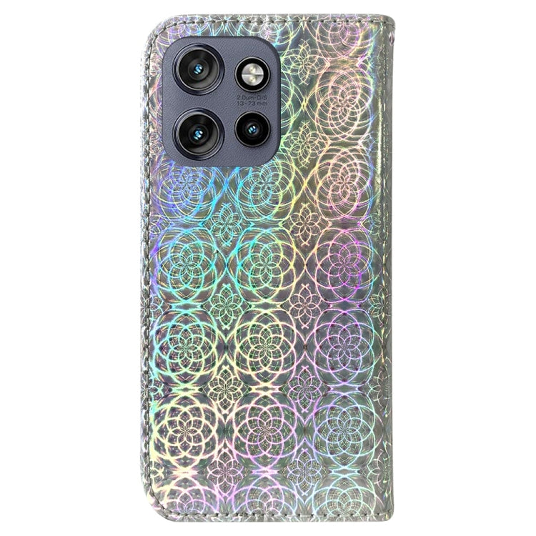 For Motorola Edge 50 Neo 5G Global Colorful Magnetic Buckle Leather Phone Case