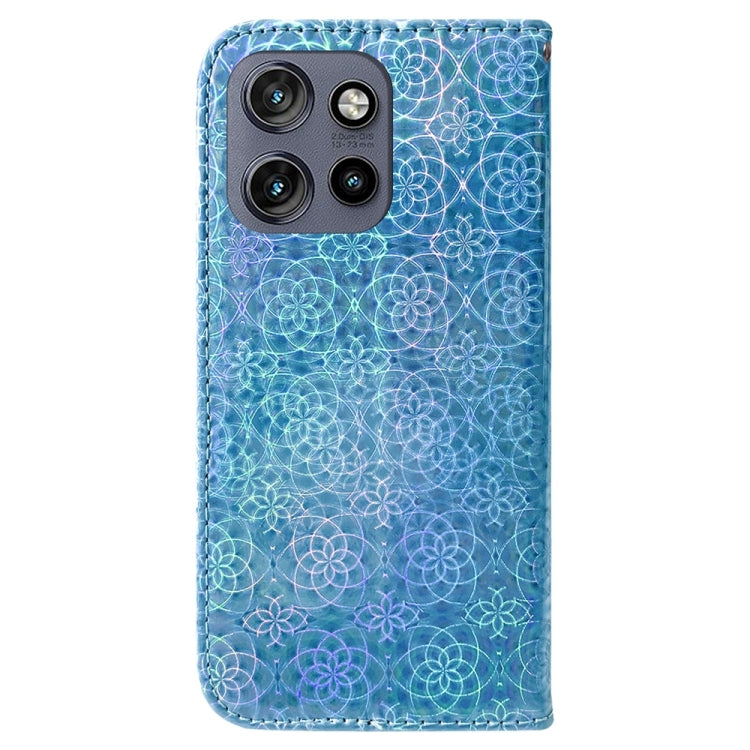 For Motorola Edge 50 Neo 5G Global Colorful Magnetic Buckle Leather Phone Case