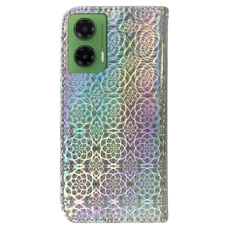 For Motorola Moto G35 Colorful Magnetic Buckle Leather Phone Case