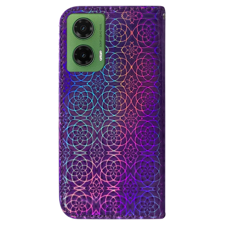 For Motorola Moto G35 Colorful Magnetic Buckle Leather Phone Case