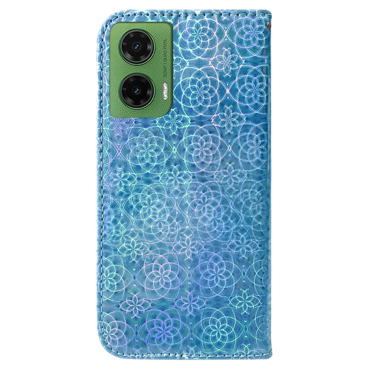 For Motorola Moto G35 Colorful Magnetic Buckle Leather Phone Case