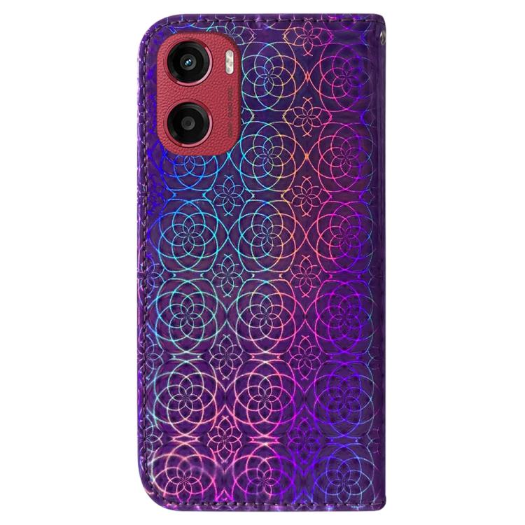 For Motorola Moto G05 / E15 Colorful Magnetic Buckle Leather Phone Case