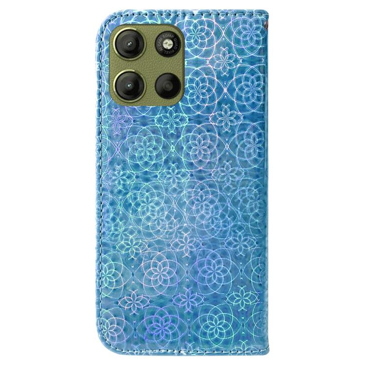 For Motorola Moto G15 Colorful Magnetic Buckle Leather Phone Case