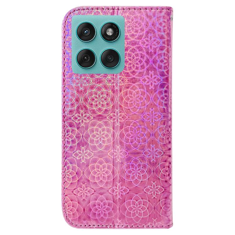 For Motorola Edge 60 Fusion / Edge 5G 2025 Colorful Magnetic Buckle Leather Phone Case