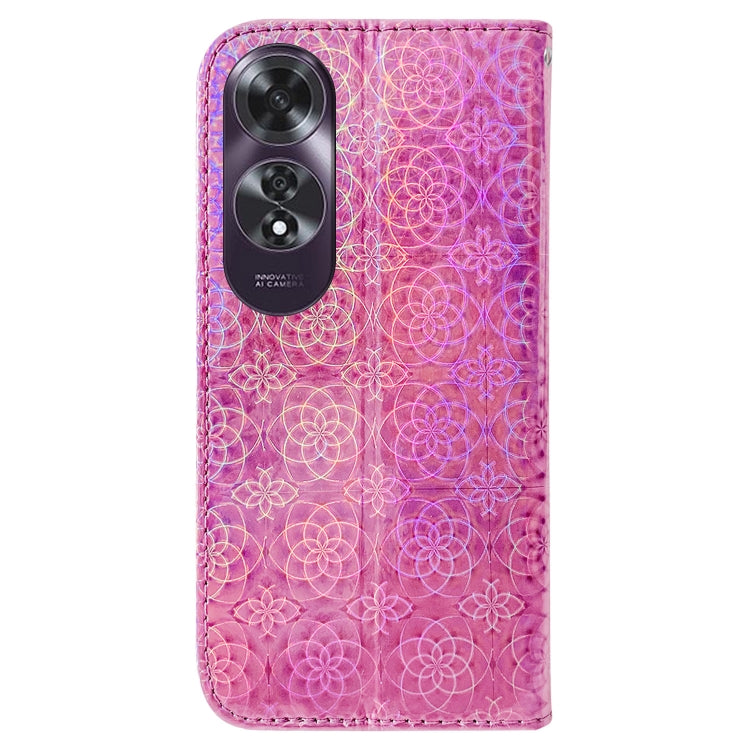 For OPPO A60 4G Colorful Magnetic Buckle Leather Phone Case