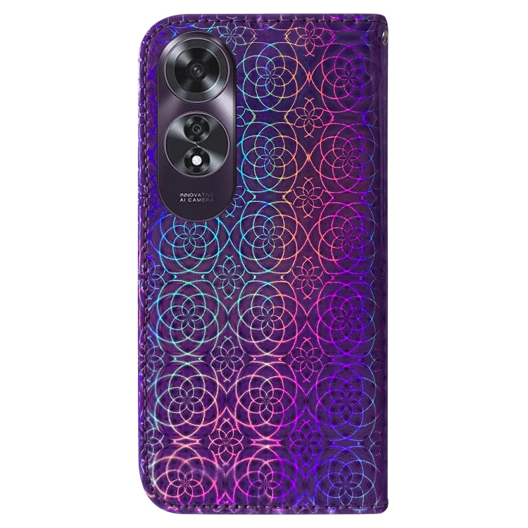 For OPPO A60 4G Colorful Magnetic Buckle Leather Phone Case