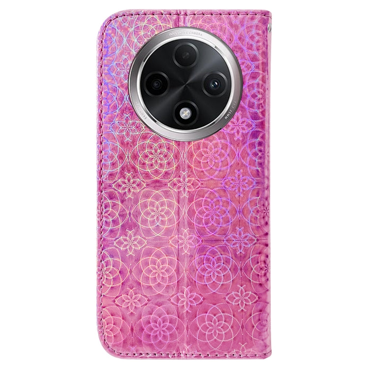 For OPPO A3 Pro 5G Colorful Magnetic Buckle Leather Phone Case