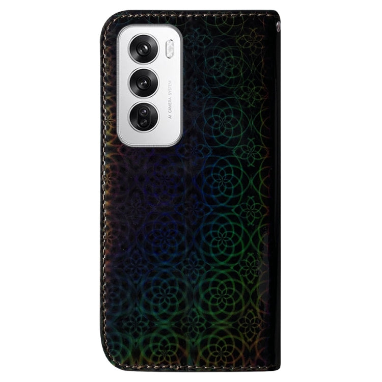 For OPPO Reno12 5G Global Colorful Magnetic Buckle Leather Phone Case