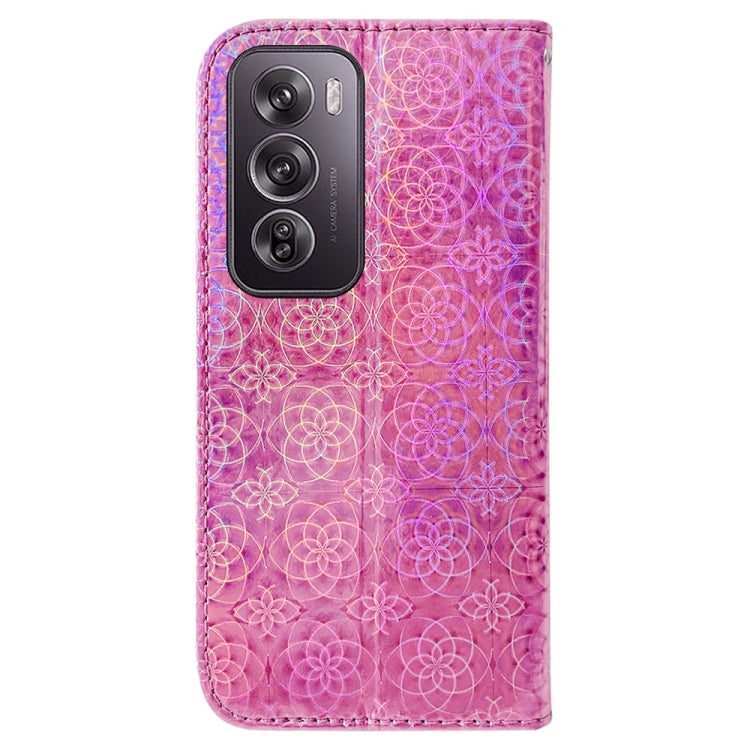 For OPPO Reno12 Pro 5G Global Colorful Magnetic Buckle Leather Phone Case