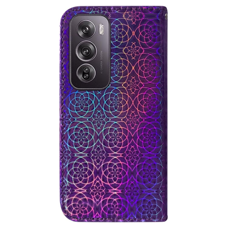 For OPPO Reno12 Pro 5G Global Colorful Magnetic Buckle Leather Phone Case