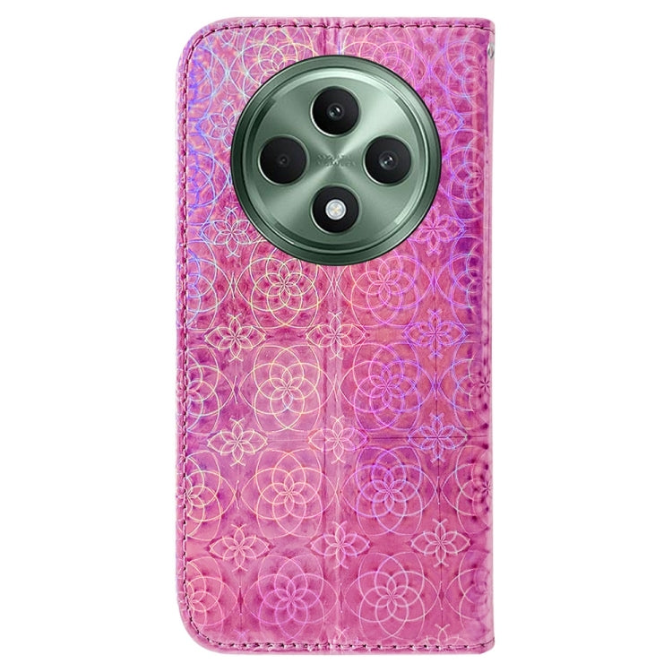 For OPPO Reno12 F 5G Colorful Magnetic Buckle Leather Phone Case