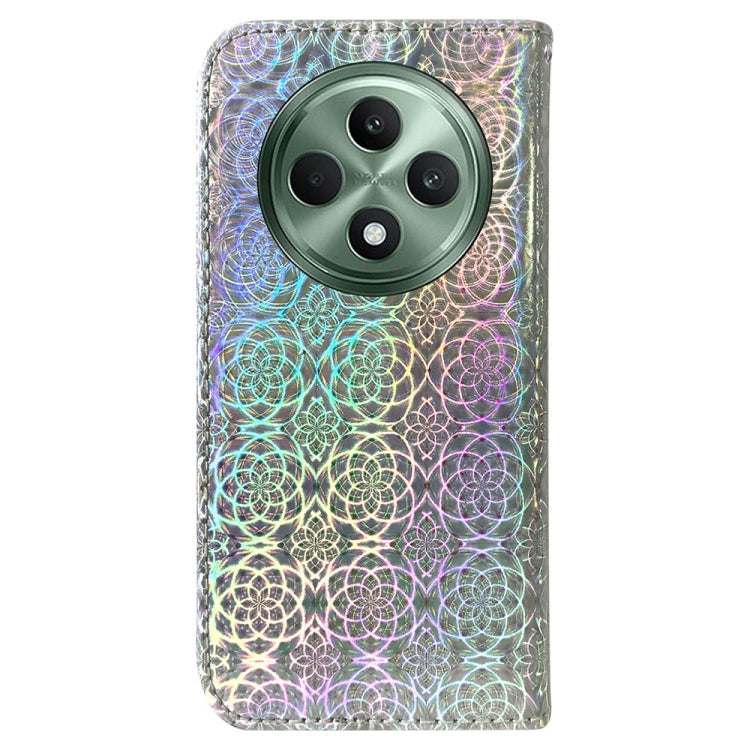 For OPPO Reno12 F 5G Colorful Magnetic Buckle Leather Phone Case