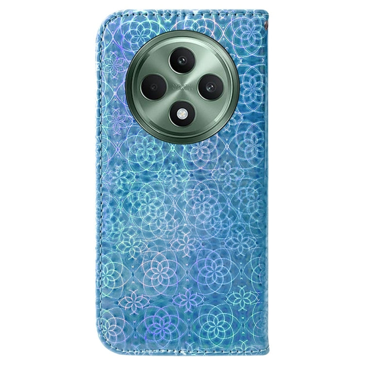 For OPPO Reno12 F 5G Colorful Magnetic Buckle Leather Phone Case