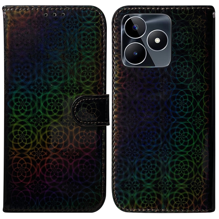 For Realme C53 / Narzo N53 Colorful Magnetic Buckle Leather Phone Case