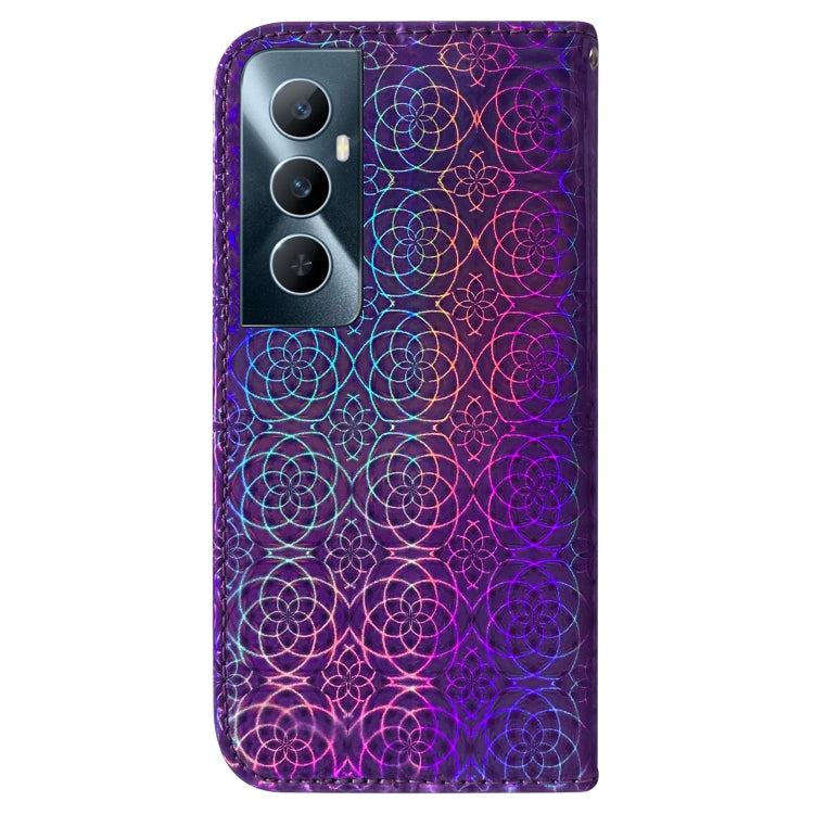 For Realme C65 4G Colorful Magnetic Buckle Leather Phone Case