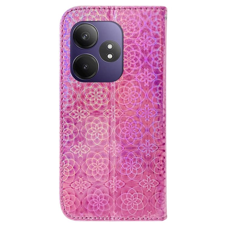 For Realme GT 6 / GT 6T / GT Neo6 Colorful Magnetic Buckle Leather Phone Case