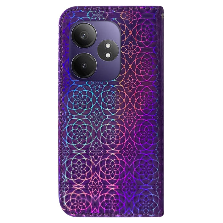 For Realme GT 6 / GT 6T / GT Neo6 Colorful Magnetic Buckle Leather Phone Case