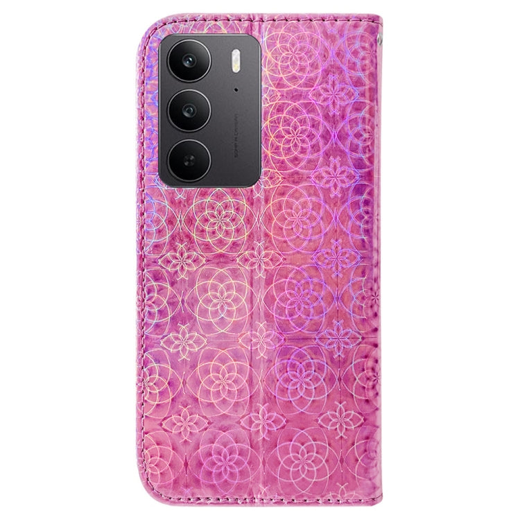 For Realme C75 Colorful Magnetic Buckle Leather Phone Case
