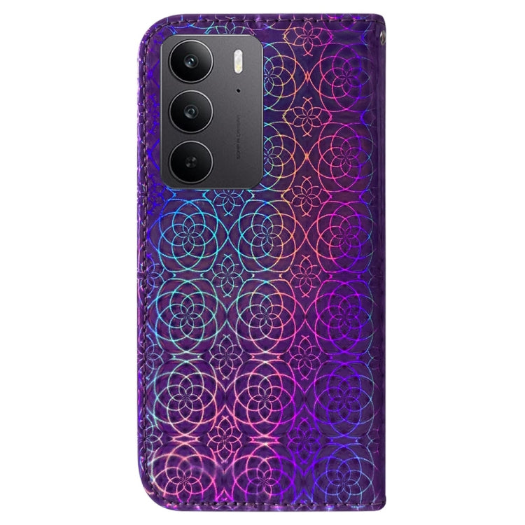 For Realme C75 Colorful Magnetic Buckle Leather Phone Case