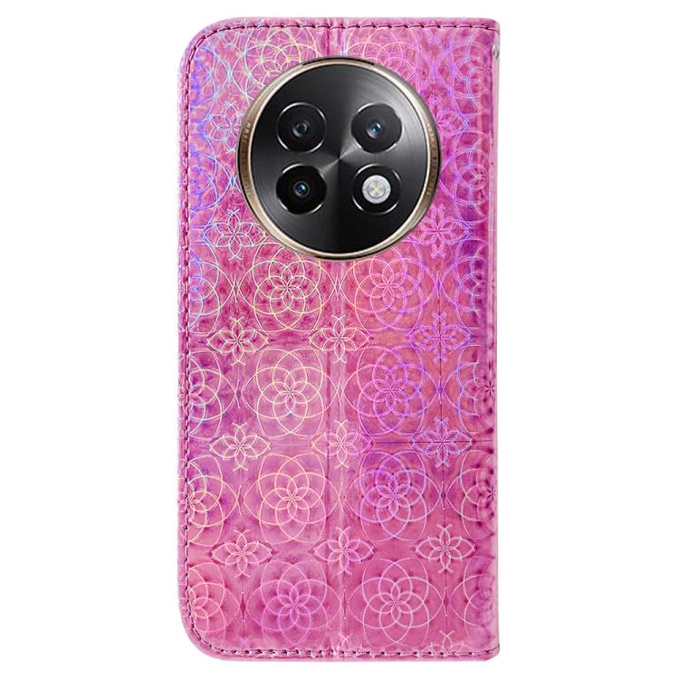 For Realme 13+ Global Colorful Magnetic Buckle Leather Phone Case