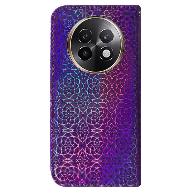 For Realme 13+ Global Colorful Magnetic Buckle Leather Phone Case