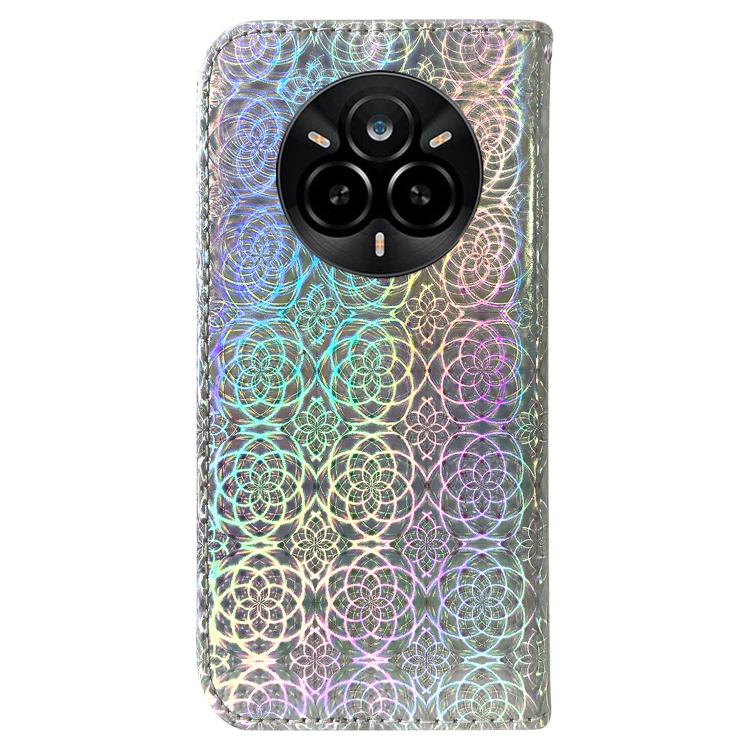 For Realme 14 Pro Colorful Magnetic Buckle Leather Phone Case