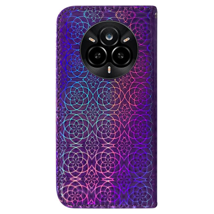 For Realme 14 Pro Colorful Magnetic Buckle Leather Phone Case