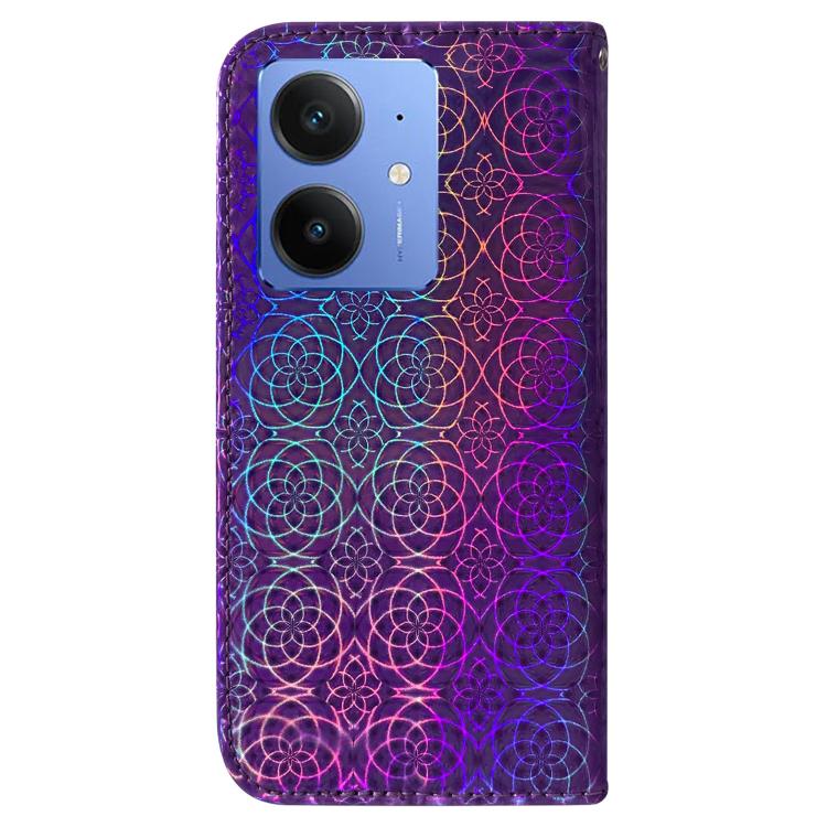 For Realme Neo7 SE Colorful Magnetic Buckle Leather Phone Case