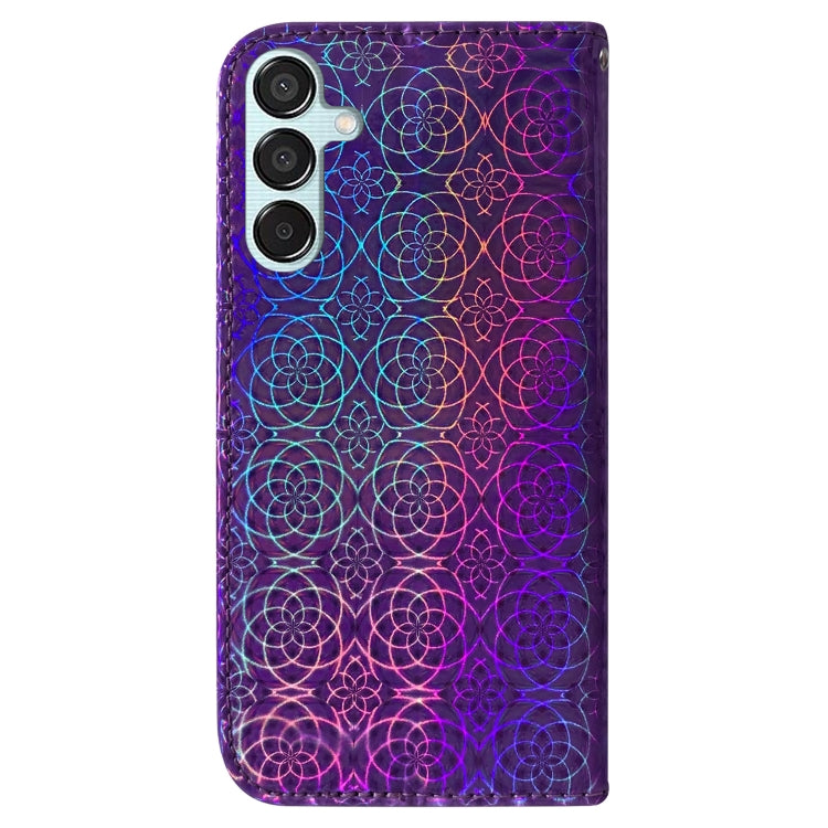 For Samsung Galaxy M15/F15 Colorful Magnetic Buckle Leather Phone Case