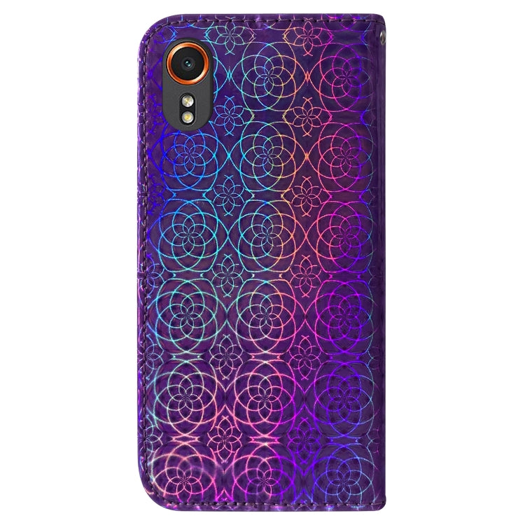 For Samsung Galaxy Xcover7 Colorful Magnetic Buckle Leather Phone Case