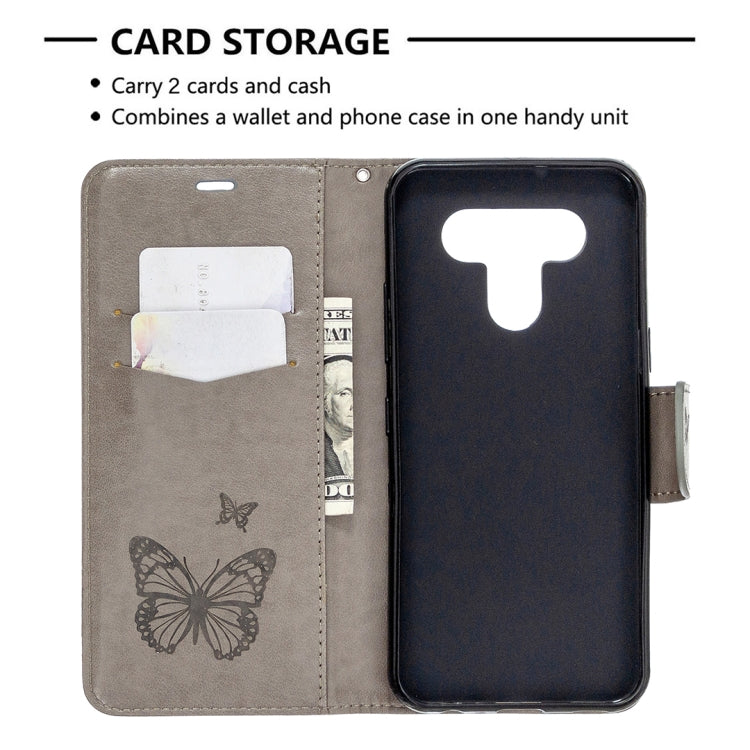 For LG K51 Two Butterflies Embossing Pattern Horizontal Flip Leather Case with Holder & Card Slot & Wallet & Lanyard