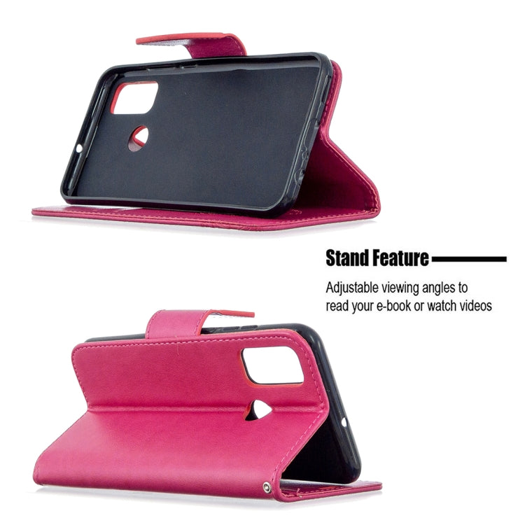 For Huawei P Smart (2020) Two Butterflies Embossing Pattern Horizontal Flip Leather Case with Holder & Card Slot & Wallet & Lanyard