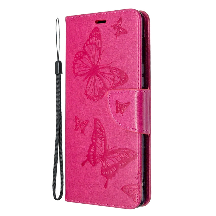 For Sony Xperia L4 Two Butterflies Embossing Pattern Horizontal Flip Leather Case with Holder & Card Slot & Wallet & Lanyard