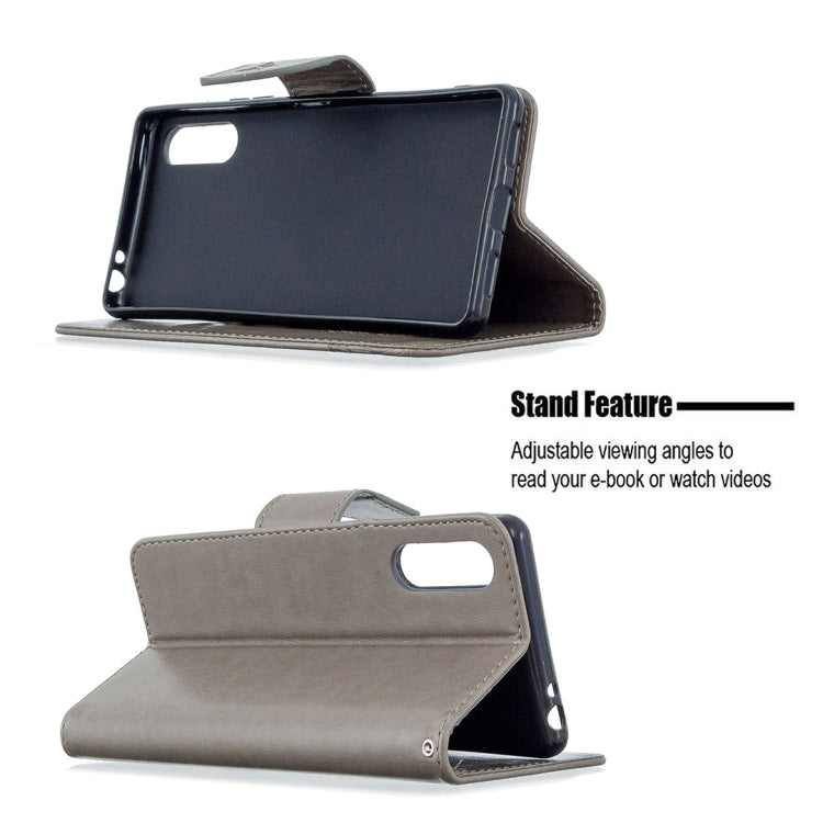 For Sony Xperia L4 Two Butterflies Embossing Pattern Horizontal Flip Leather Case with Holder & Card Slot & Wallet & Lanyard