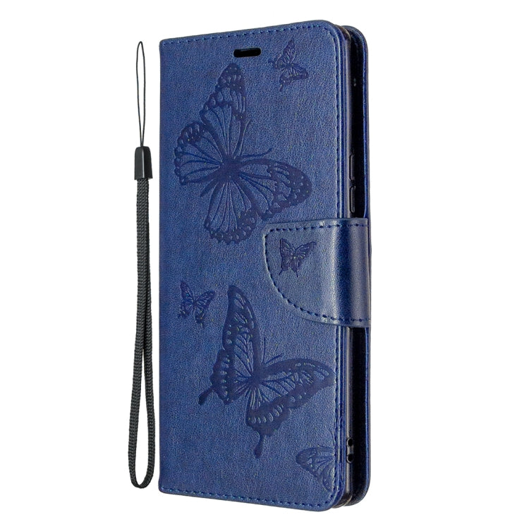 For Sony Xperia L4 Two Butterflies Embossing Pattern Horizontal Flip Leather Case with Holder & Card Slot & Wallet & Lanyard