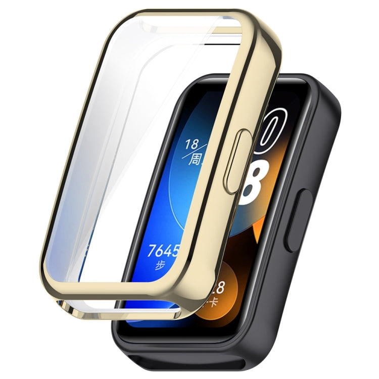 For Huawei Band 8 Full Coverage TPU Electroplating Watch Protective Case