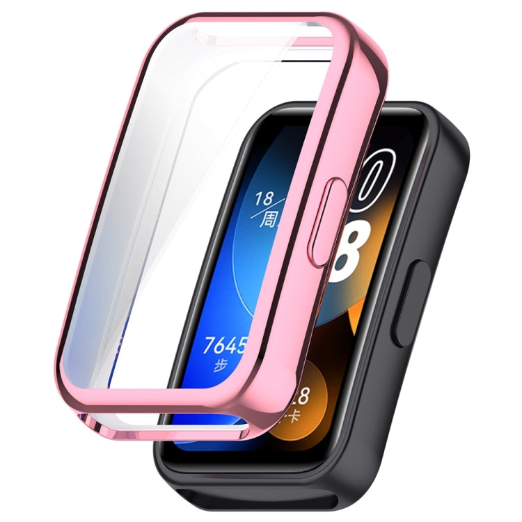 For Huawei Band 8 Full Coverage TPU Electroplating Watch Protective Case