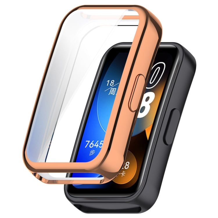 For Huawei Band 8 Full Coverage TPU Electroplating Watch Protective Case