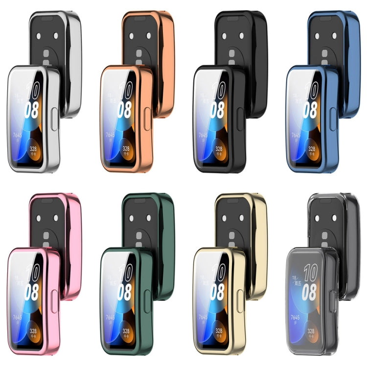 For Huawei Band 8 Full Coverage TPU Electroplating Watch Protective Case
