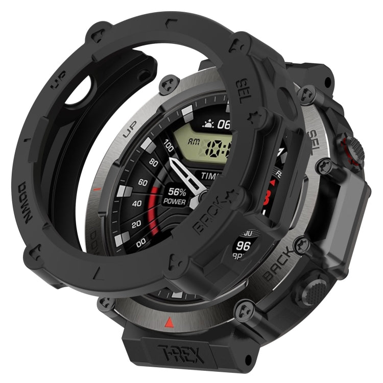 For Amazfit T-Rex Ultra Armor Hollow Watch Protective Case