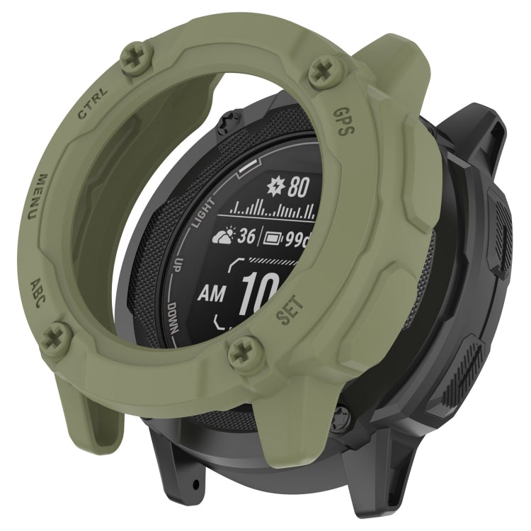 For Garmin Instinct 2X Armor Hollow Watch Protective Case