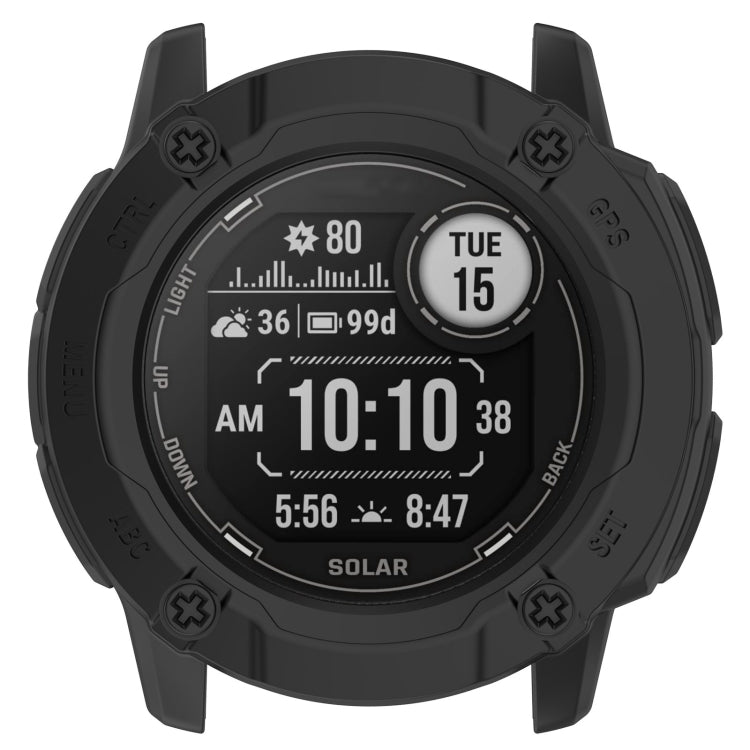 For Garmin Instinct 2X Armor Hollow Watch Protective Case