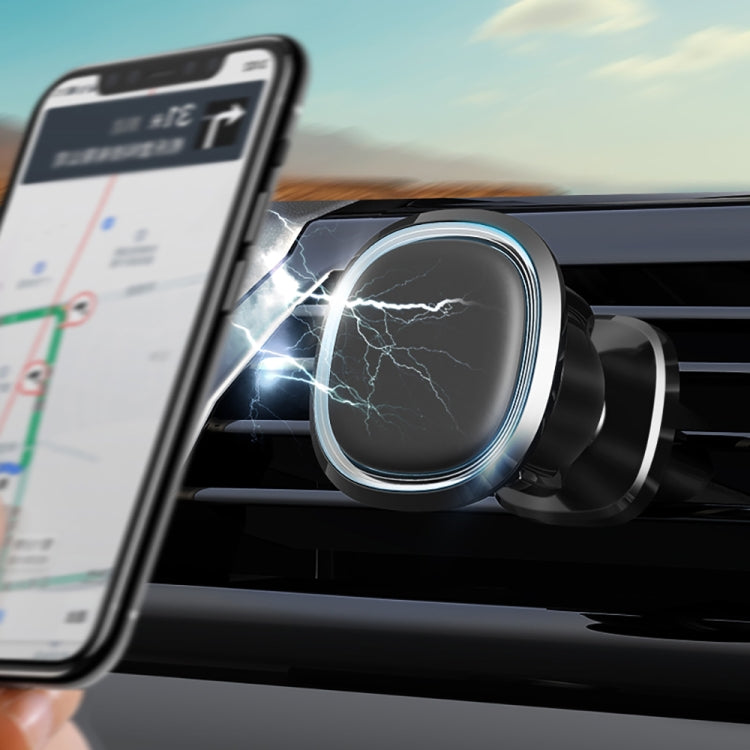 FLOVEME YXF222951 Square Air Outlet Magnetic Car Holder(Black)