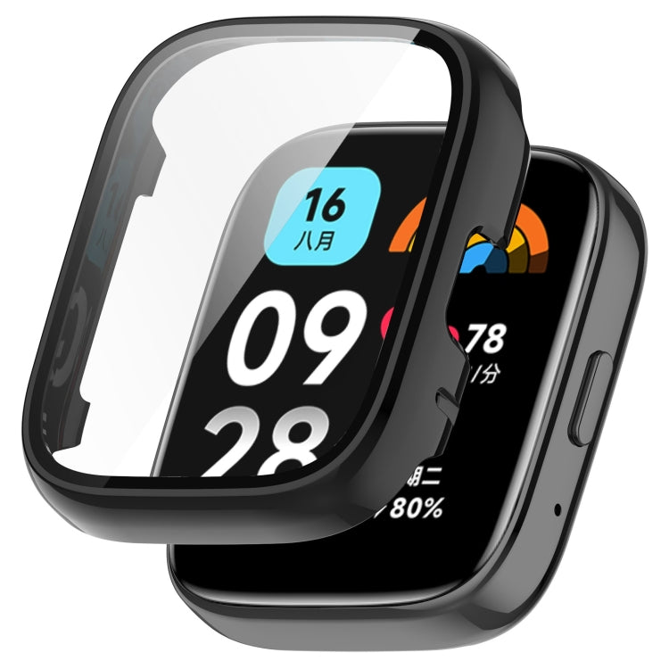 For Redmi Watch 3 Lite PC + Tempered Film Integrated Watch Protective Case