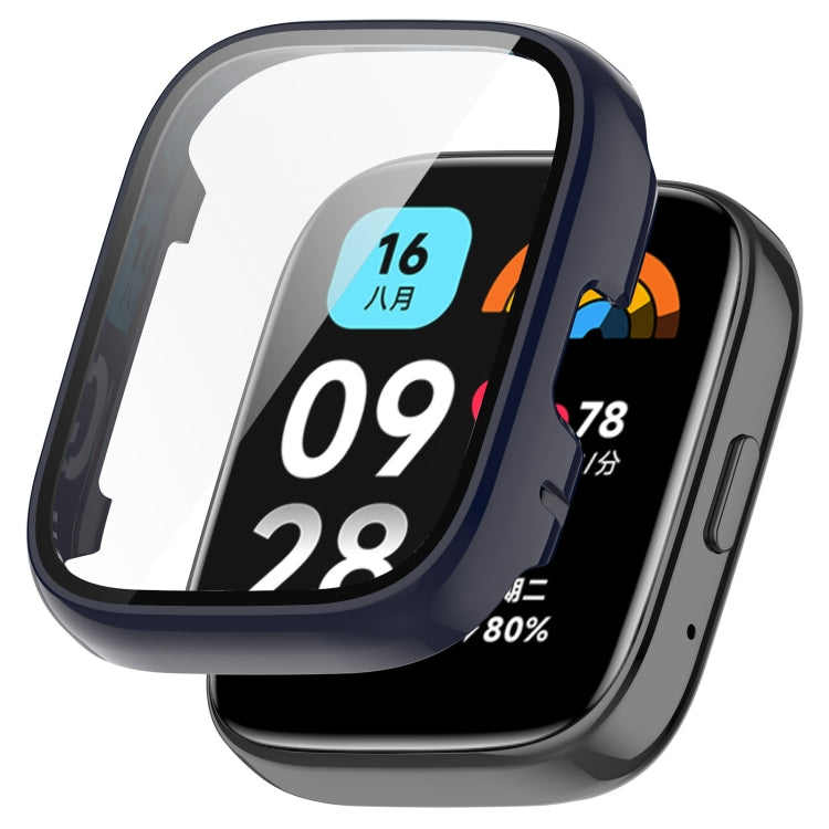 For Redmi Watch 3 Lite PC + Tempered Film Integrated Watch Protective Case