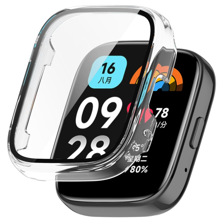 For Redmi Watch 3 Lite PC + Tempered Film Integrated Watch Protective Case